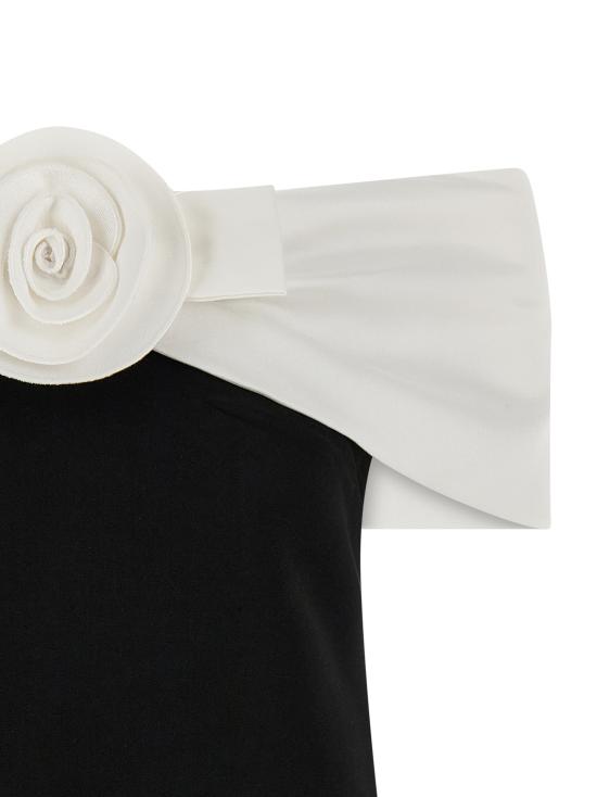 26SS 셀프 포트레이트 숏 원피스 RS26180SBBLACK White Black - SELF PORTRAIT