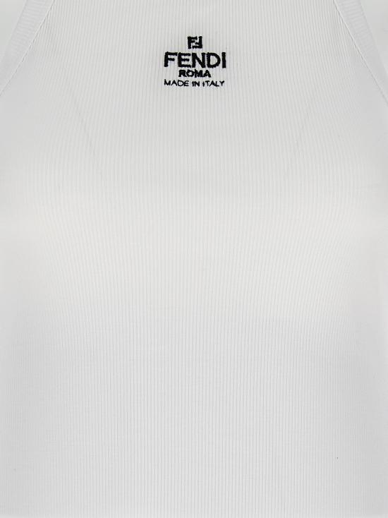 25FW 펜디 탑 FS7966ANQMF0ZNM White - FENDI
