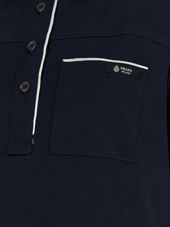 26SS 프라다 폴로 티셔츠 P963NSOOO173LF0008 Blue - PRADA