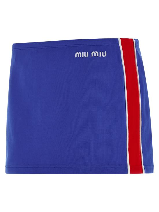 26SS 미우미우 롱 스커트 MMG584SOOO148OF0Q0U Blue - MIU MIU