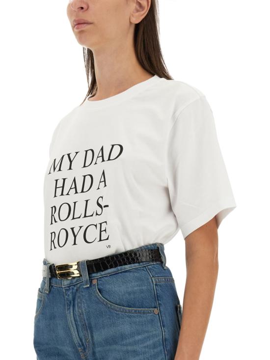 26SS 빅토리아 베컴 반팔 티셔츠 1124JTS005732A WHITE - VICTORIA BECKHAM