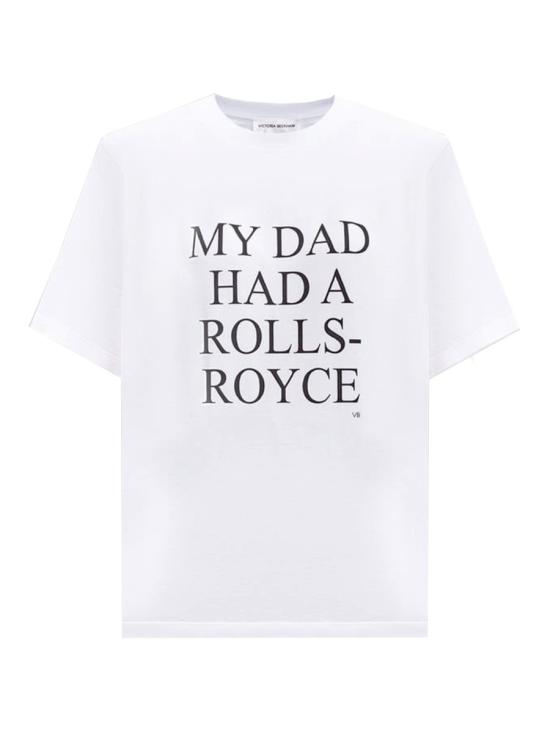 26SS 빅토리아 베컴 반팔 티셔츠 1124JTS005732A WHITE