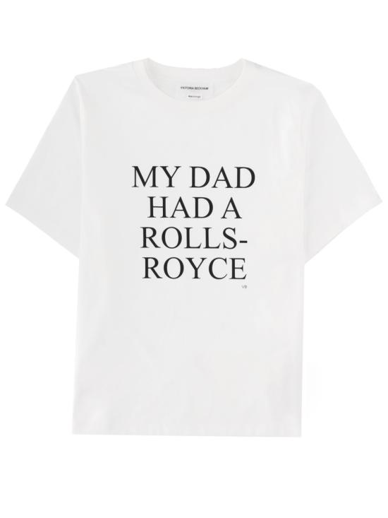 26SS 빅토리아 베컴 반팔 티셔츠 1124JTS005732A WHITE - VICTORIA BECKHAM