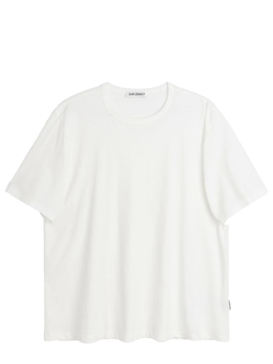 25FW 아워레가시 뉴 박스 저지 반소매 티셔츠 M2206NW WHITECLEANJERSEY