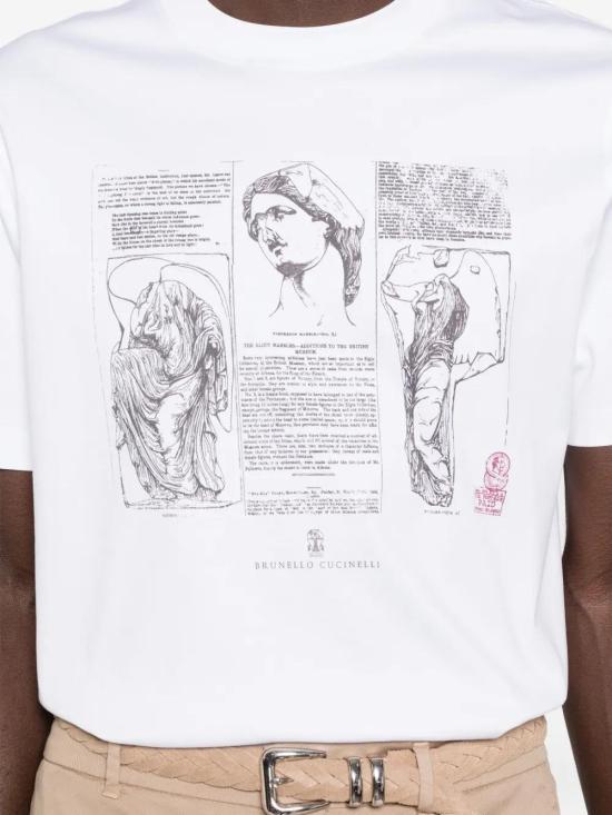 26SS 브루넬로 쿠치넬리 반팔 티셔츠 M0B138517 CFC06 - BRUNELLO CUCINELLI