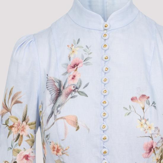 26SS 짐머만 숏 원피스 9142DC261 BLUE AVIARY - ZIMMERMANN