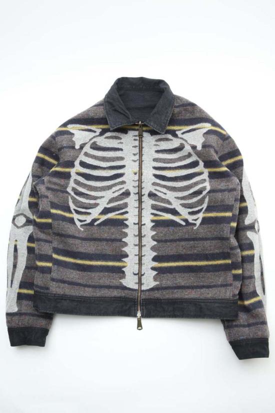  캐피탈 데님 자켓 카피탈 14온스 데님 본 라이닝 리버시블 지퍼업 워크 재킷