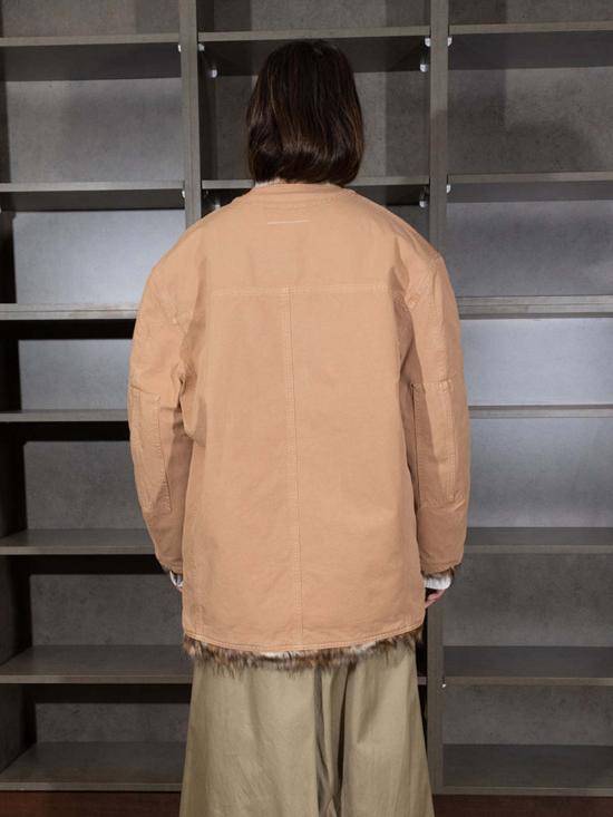  MM6 메종마르지엘라 무스탕 Mm6 Maison Margiela 스포츠재킷 재킷 캔버스/인조 모피 - MM6 MAISON MARGIELA