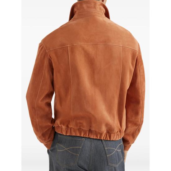 26SS 브루넬로 쿠치넬리 컨트리 스웨이드 블루종 MPCAO2071 CSC21 ORANGE - BRUNELLO CUCINELLI