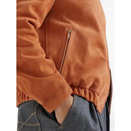 26SS 브루넬로 쿠치넬리 컨트리 스웨이드 블루종 MPCAO2071 CSC21 ORANGE - BRUNELLO CUCINELLI