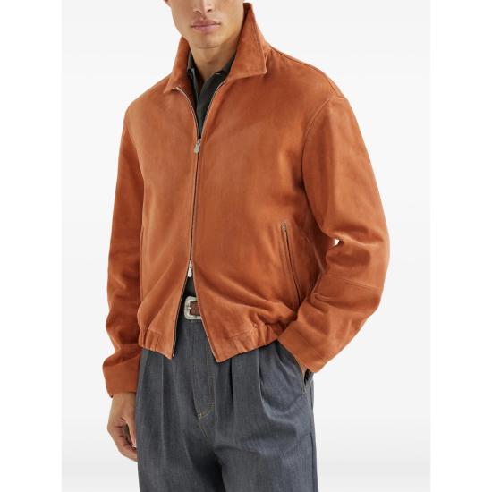 26SS 브루넬로 쿠치넬리 컨트리 스웨이드 블루종 MPCAO2071 CSC21 ORANGE - BRUNELLO CUCINELLI