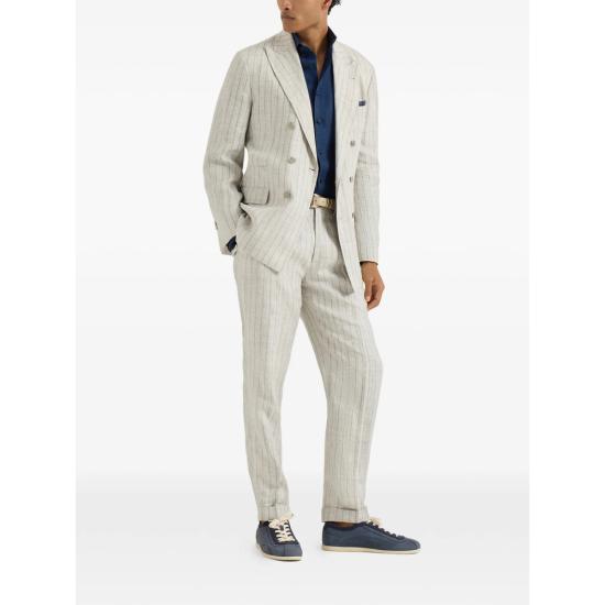 26SS 브루넬로 쿠치넬리 긴팔 셔츠 MM6840627 C011 BLUE - BRUNELLO CUCINELLI