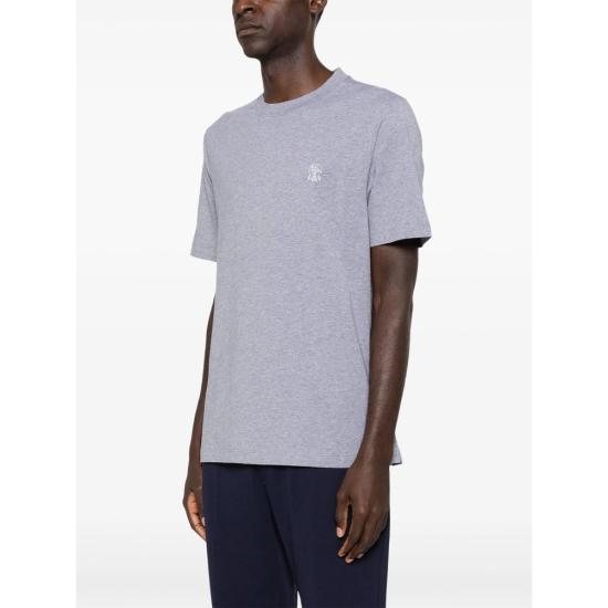 26SS 브루넬로 쿠치넬리 반팔 티셔츠 M0B138440 CY918 GREY - BRUNELLO CUCINELLI