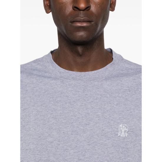 26SS 브루넬로 쿠치넬리 반팔 티셔츠 M0B138440 CY918 GREY - BRUNELLO CUCINELLI