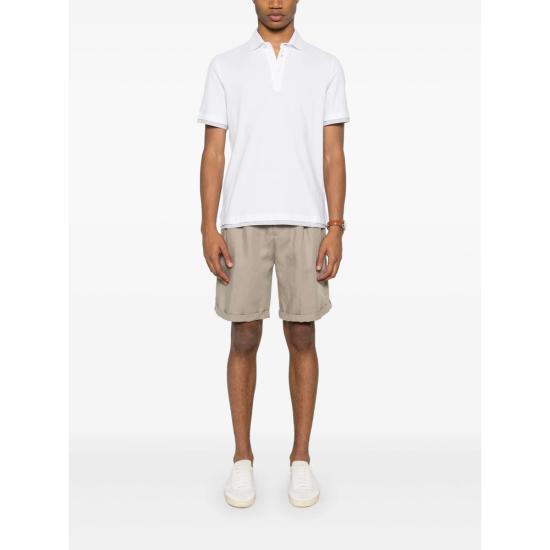 26SS 브루넬로 쿠치넬리 폴로 티셔츠 ME8543966 CT489 WHITE - BRUNELLO CUCINELLI