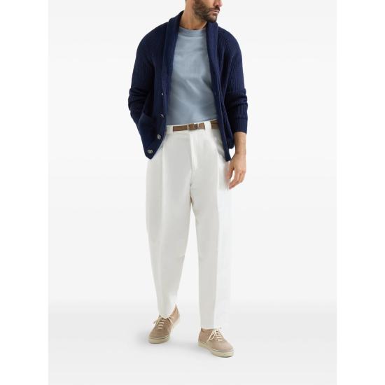 26SS 브루넬로 쿠치넬리 반팔 티셔츠 M0B138440 CKL13 BLUE - BRUNELLO CUCINELLI