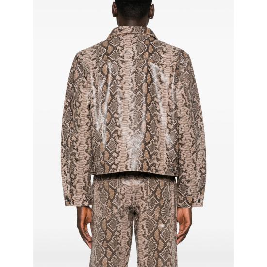 25FW 미드나잇 로데오 가죽 자켓 MRT 44 MR LEATHER SNAKE BROWN - MIDNIGHT RODEO