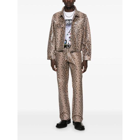 25FW 미드나잇 로데오 가죽 자켓 MRT 44 MR LEATHER SNAKE BROWN - MIDNIGHT RODEO