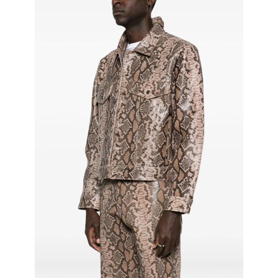 25FW 미드나잇 로데오 가죽 자켓 MRT 44 MR LEATHER SNAKE BROWN - MIDNIGHT RODEO