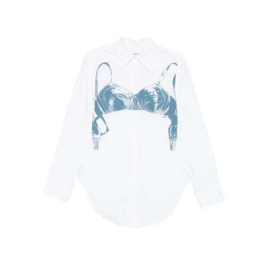 26SS 장 폴 고티에 긴팔 티셔츠 ST053 C071 01102 WHITE BLUE