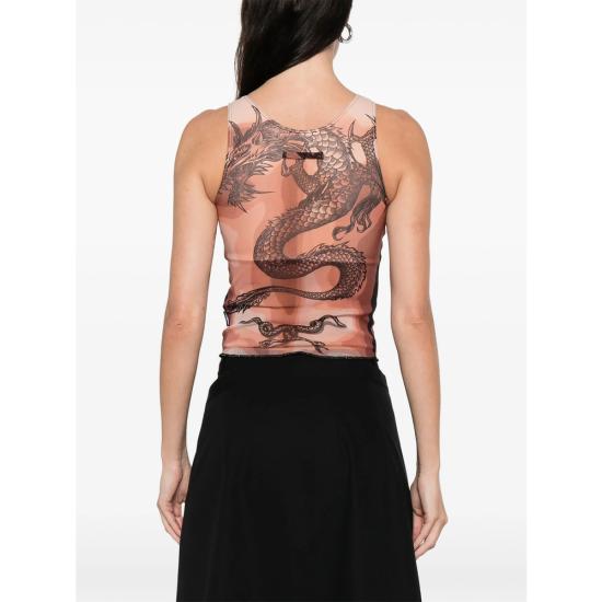 26SS 장 폴 고티에 민소매 티셔츠 TO457 M026P 63600 NEUTRALS BROWN - JEAN PAUL GAULTIER