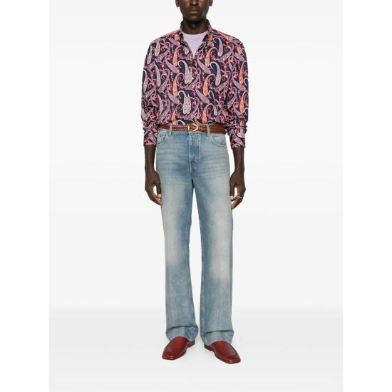 26SS 에트로 긴팔 셔츠 99SAEF8 MRIB0004 X0885 BLUE PINK - ETRO