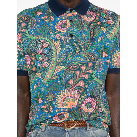 26SS 에트로 폴로 티셔츠 AKF83 MRMD0004 X0885 BLUE - ETRO