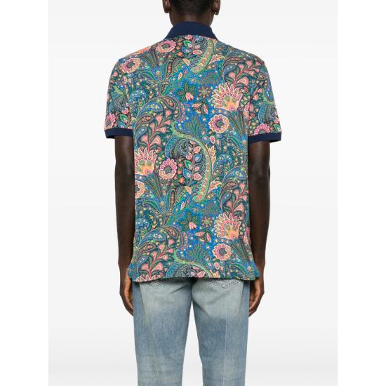 26SS 에트로 폴로 티셔츠 AKF83 MRMD0004 X0885 BLUE - ETRO