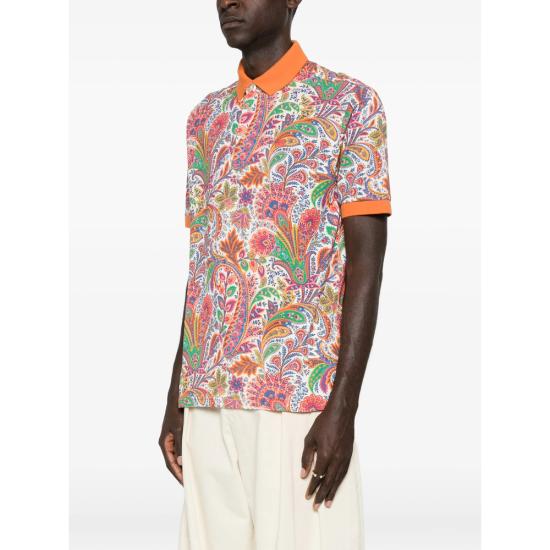 26SS 에트로 폴로 티셔츠 AKF83 MRMD0004 X0800 ORANGE - ETRO