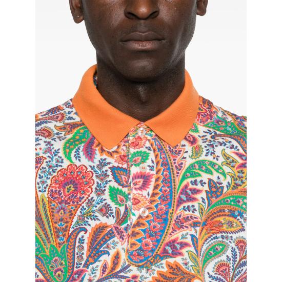 26SS 에트로 폴로 티셔츠 AKF83 MRMD0004 X0800 ORANGE - ETRO