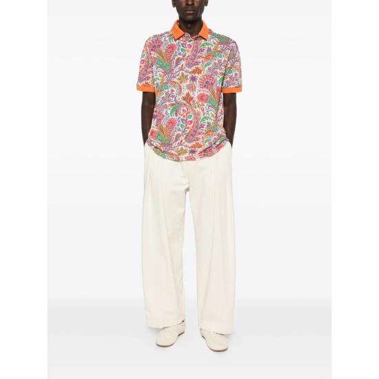 26SS 에트로 폴로 티셔츠 AKF83 MRMD0004 X0800 ORANGE - ETRO