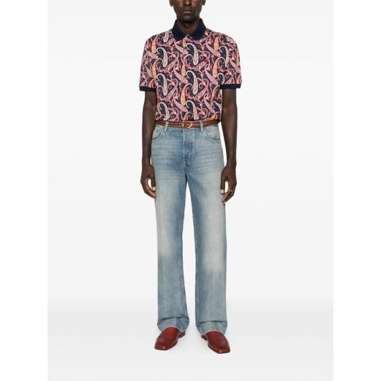 26SS 에트로 폴로 티셔츠 AKF82 MRMD0004 X0885 BLUE - ETRO