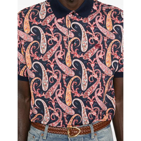 26SS 에트로 폴로 티셔츠 AKF82 MRMD0004 X0885 BLUE - ETRO