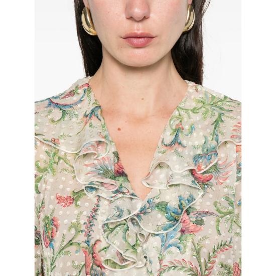 26SS 에트로 반팔 티셔츠 99SADI2 WRIA0094 X0803 NEUTRALS GREEN - ETRO