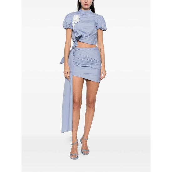 26SS 셀프 포트레이트 숏 스커트 RS26 552SK BLUE - SELF PORTRAIT