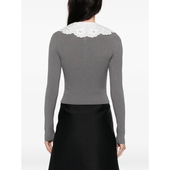 26SS 셀프 포트레이트 긴팔 티셔츠 RS26 106TA GR GREY - SELF PORTRAIT