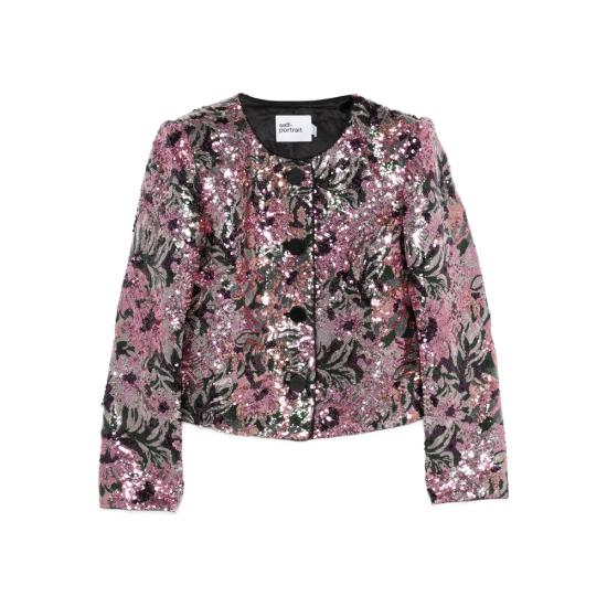 26SS 셀프 포트레이트 자켓 RS26 075JA MU MULTI PINK