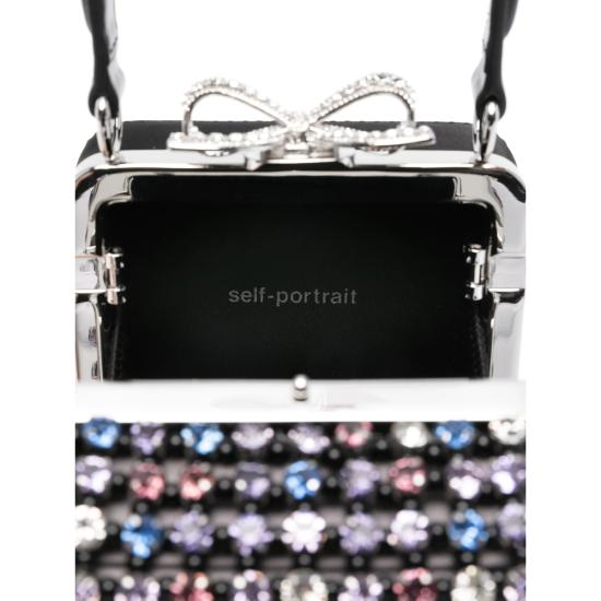 26SS 셀프 포트레이트 토트백 RS26 302E MU MULTI BLACK - SELF PORTRAIT
