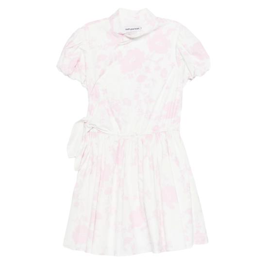 26SS 셀프 포트레이트 미디 원피스 RS26 552SA P PINK WHITE PINK