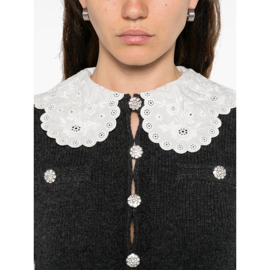 26SS 셀프 포트레이트 가디건 RS26 121CB GR GREY - SELF PORTRAIT