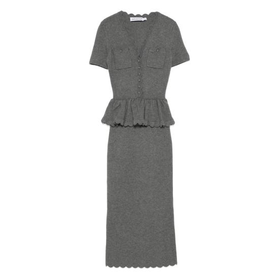 26SS 셀프 포트레이트 미디 원피스 RS26 106M GR GREY