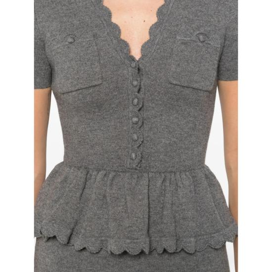 26SS 셀프 포트레이트 미디 원피스 RS26 106M GR GREY - SELF PORTRAIT