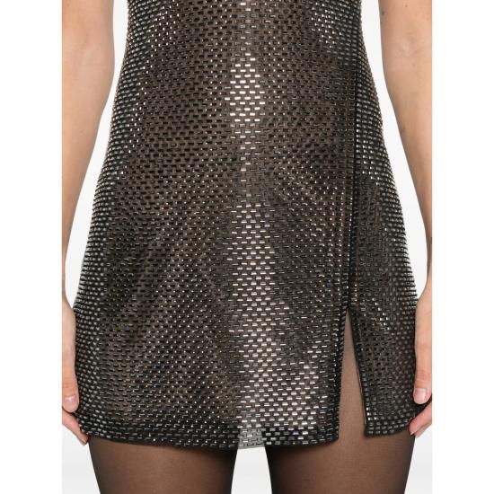 26SS 셀프 포트레이트 숏 원피스 RS26 051SB GR GREY BLACK SILVER - SELF PORTRAIT