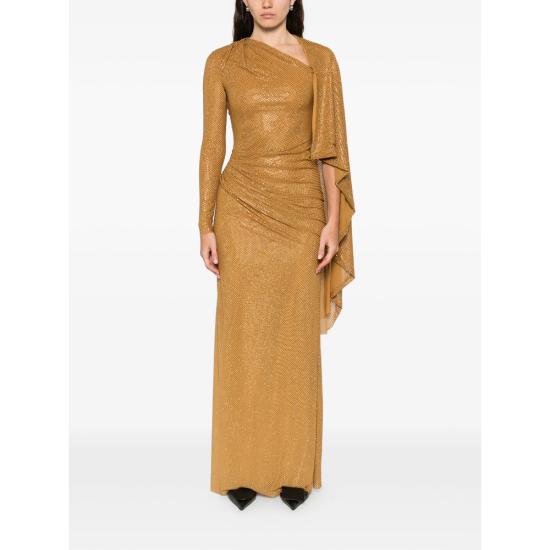 26SS 셀프 포트레이트 롱 원피스 RS26 505X GD GOLD - SELF PORTRAIT