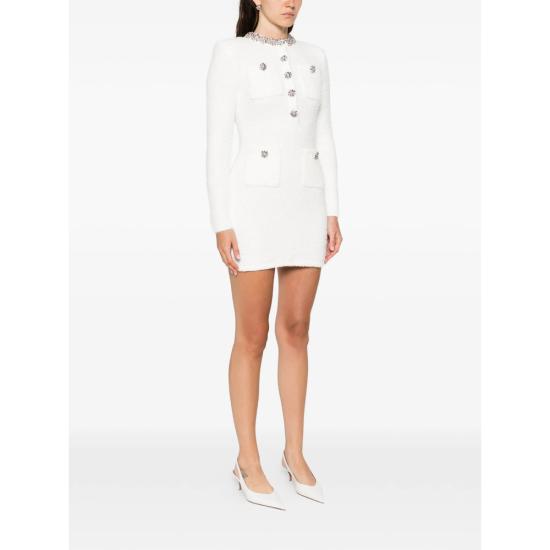 26SS 셀프 포트레이트 미디 원피스 RS26 221S C CREAM WHITE - SELF PORTRAIT