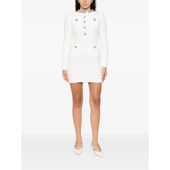 26SS 셀프 포트레이트 미디 원피스 RS26 221S C CREAM WHITE - SELF PORTRAIT