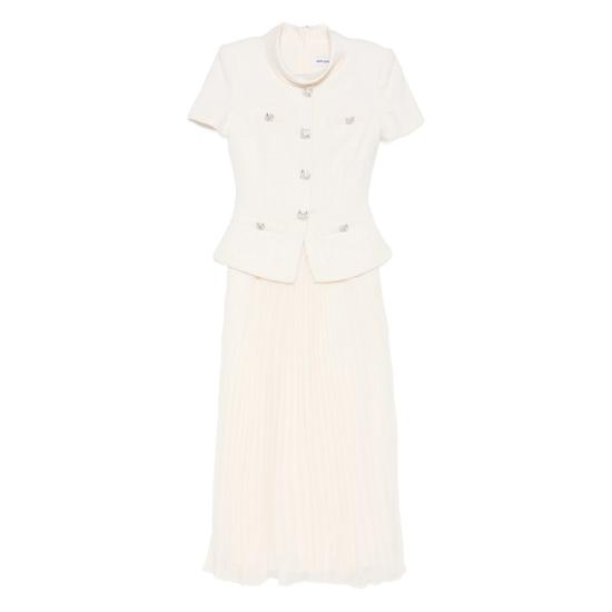 26SS 셀프 포트레이트 롱 원피스 RS26 161MB C CREAM NEUTRALS