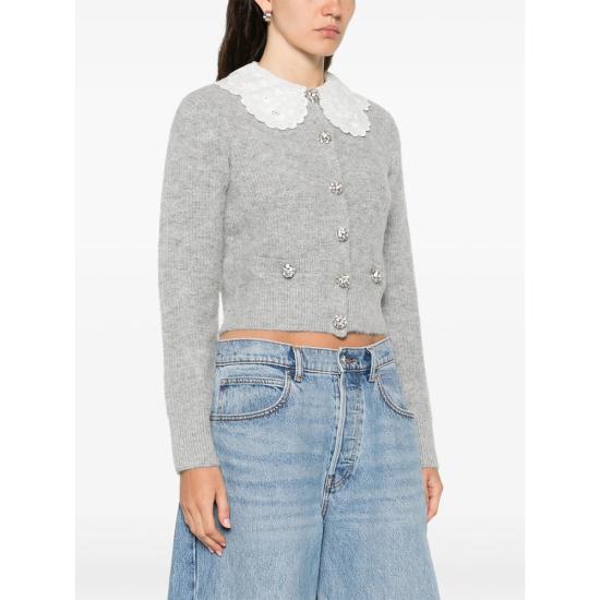 26SS 셀프 포트레이트 가디건 RS26 123C GR GREY - SELF PORTRAIT