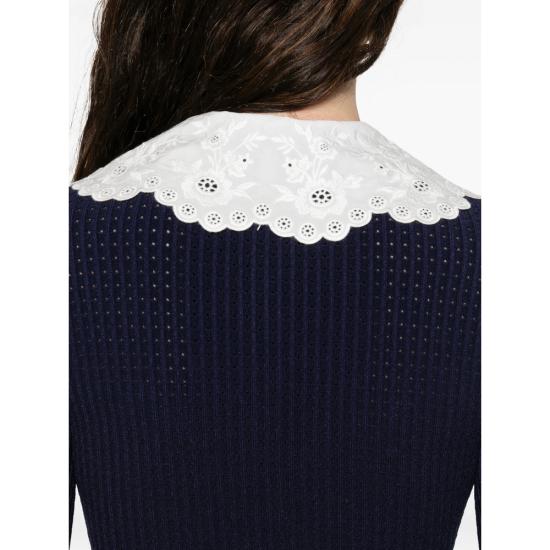 26SS 셀프 포트레이트 미디 원피스 RS26 106SB N NAVY BLUE - SELF PORTRAIT