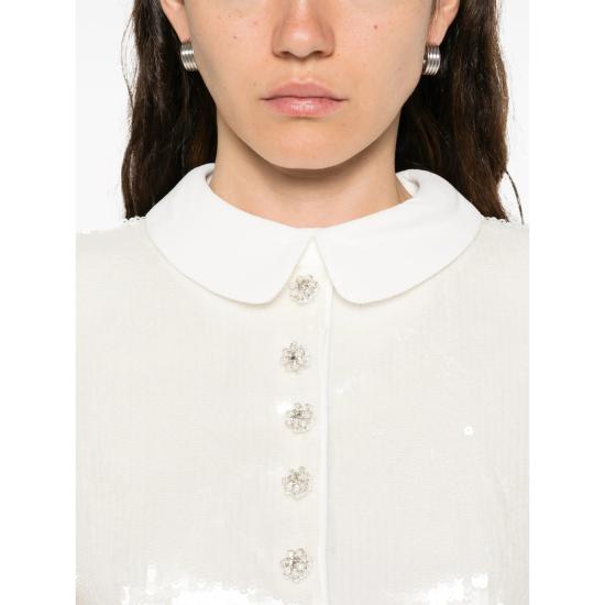 26SS 셀프 포트레이트 블라우스 RS26 016T W WHITE - SELF PORTRAIT